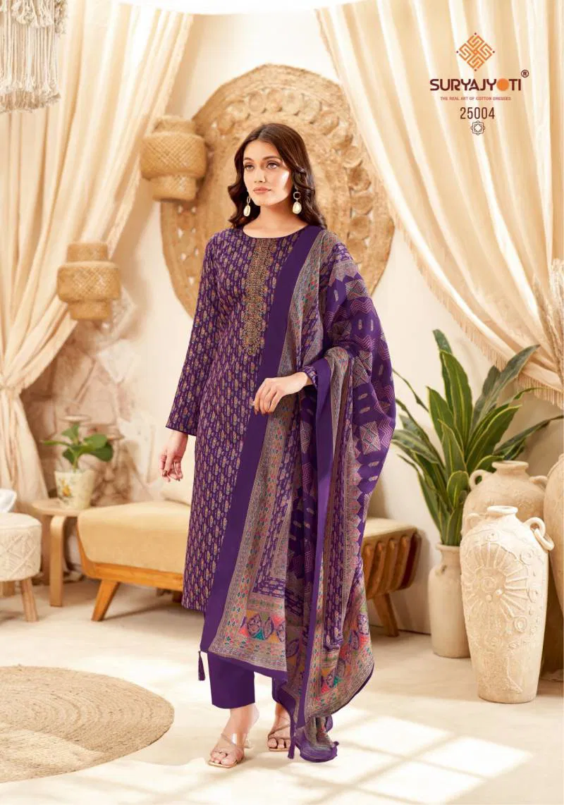 Kalki Vol 25 By Suryajyoti Jam Satin Printed Dress Material Wholesale Online