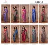 Khoj By Rajtex Ajrakh Print Satin Georgette Online Uniform Wear Saree Wholesale