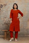 Naisha K 259 Cotton Flex Embroidered Kurti With Bottom Bulk Orders In India