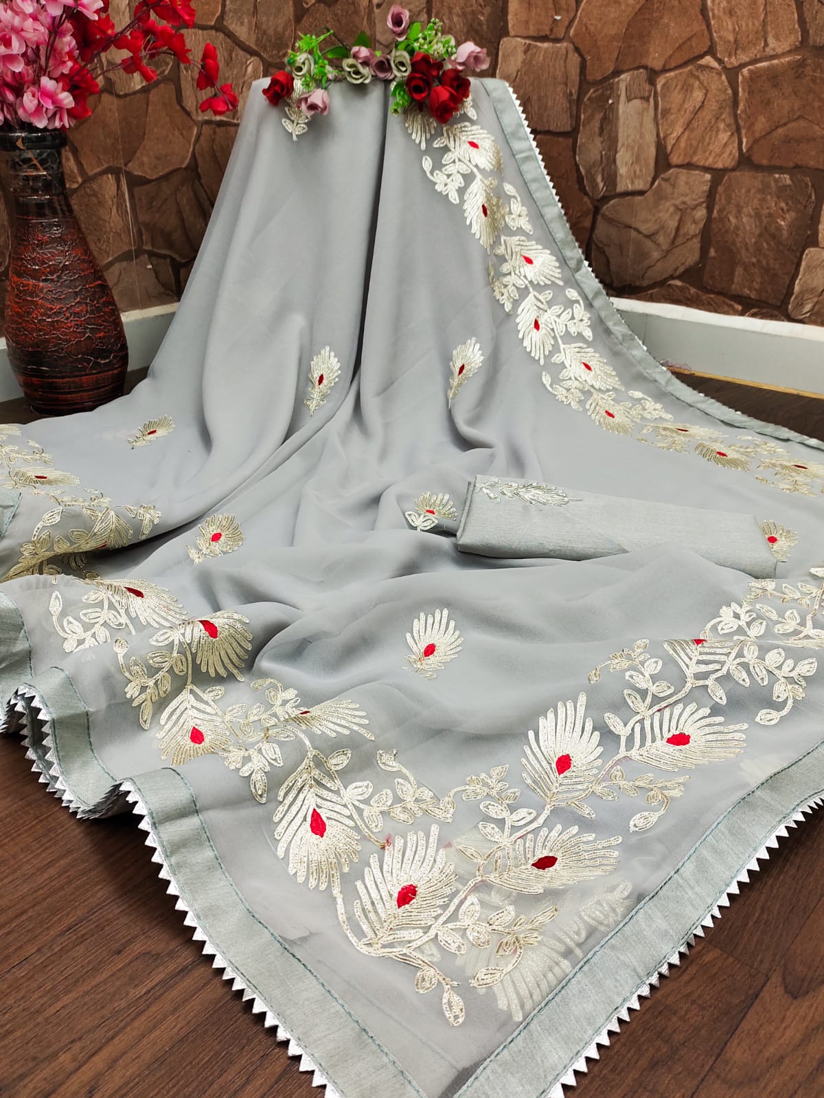 Shalini 3 New Exclusive Party Wear Georgette Designer Saree Collection