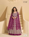 Mirza By Sayuri Chinon Silk Embroidery Surat Gown With Dupatta Wholesale Market
