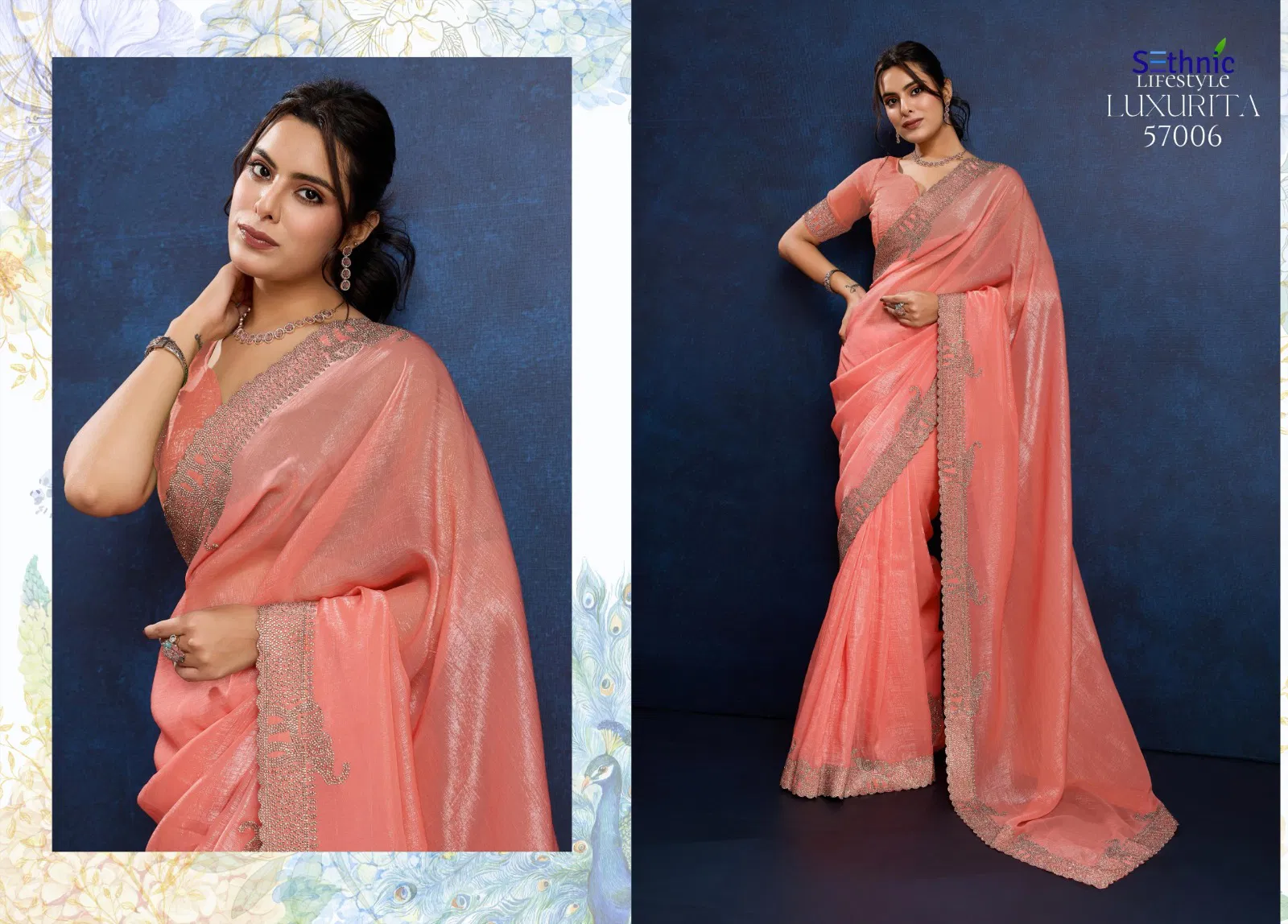 Luxurita By Sethnic Party Wear Saree Wholesale Shop In Surat