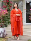 KF 637 Kalaai Viscose Chanderi Kurti With Bottom Dupatta Wholesalers In Surat
