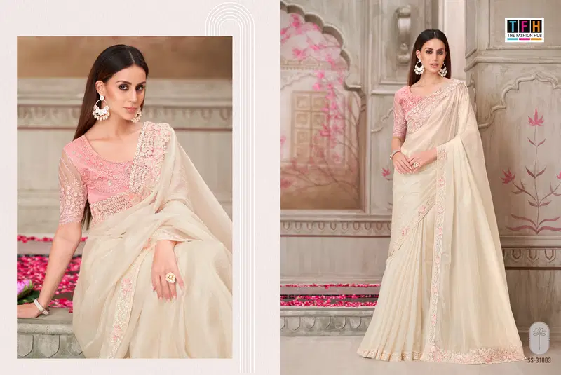 Silver Screen 21 Edition By Tfh Wholesale Party Wear Saree Suppliers In Mumbai
