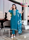 Payal Vol 1 by Mystic 9 Vertican Shimmer Kurti With Bottom Dupatta Exporters In India