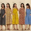 Naisha K 159 Cotton Casual Wear Midi Dress Wholesale Suppliers In India