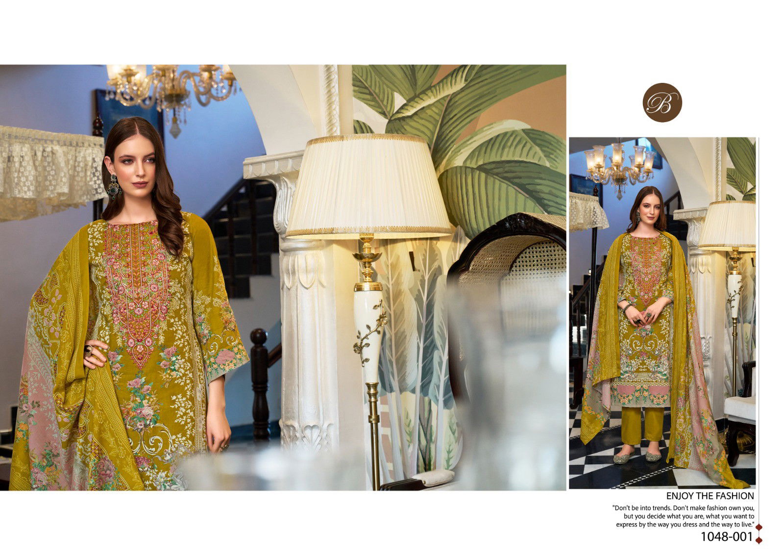 Belliza Naira Vol 96 Cotton Printed Embroidered Dress Material