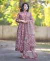 Dhruvi 313 Viscose Printed Anarkali Kurti With Bottom Dupatta Suppliers In India