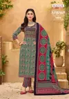 Ajarakh Vol 10 By Mayur Cotton Kurti With Bottom Dupatta Suppliers In India