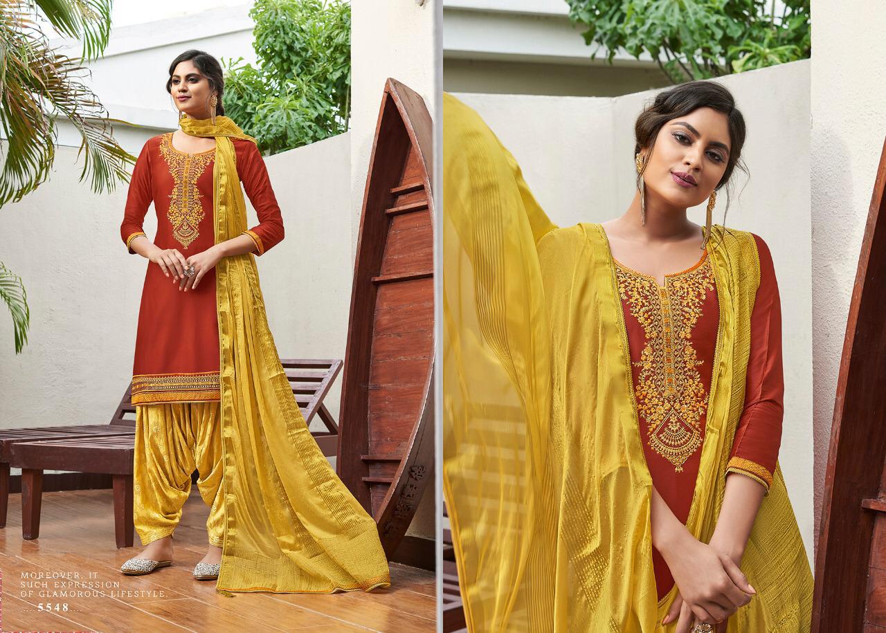 Kessi Sringar By Patiyala House Vol-17 Jam Silk Cotton Embroidery work with Jacquard Bottom Unstiched Punjabi Patiyala Salwar Suit Collections