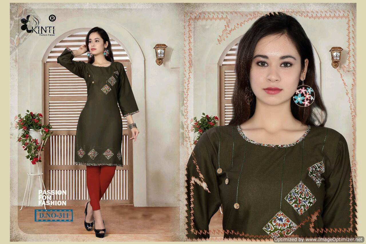 kinti-navya Latest Fancy Regular Wear Pure Cotton Designer Kurtis Collection

