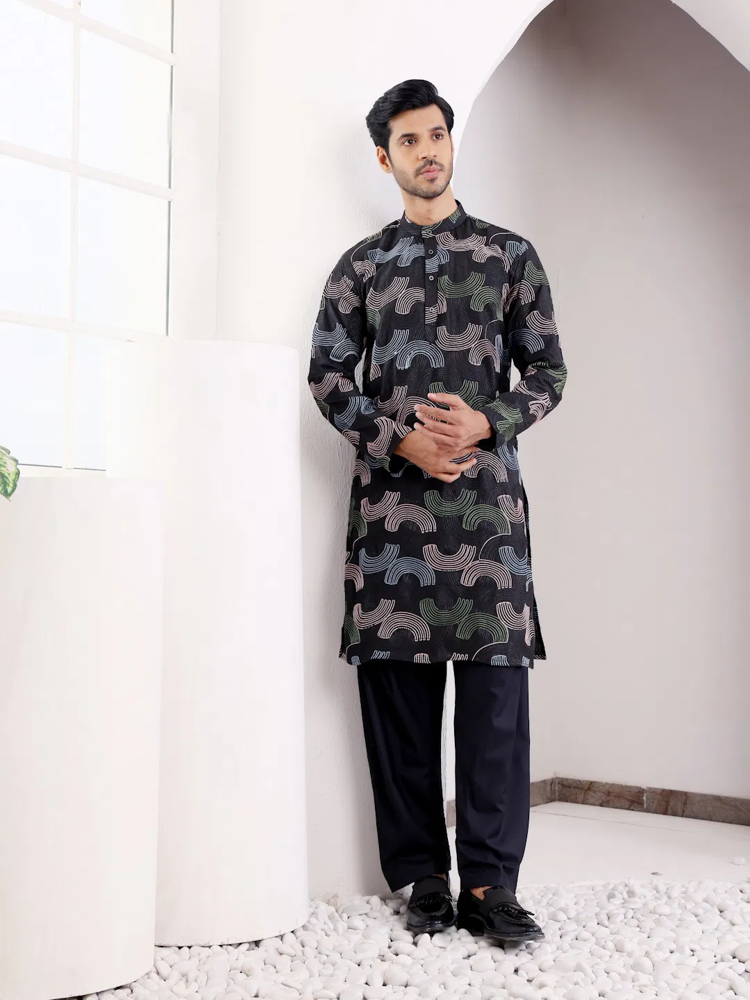 Rw Linen With Embroidered Work Kurta Pyjama Wholesale Suppliers In Mumbai