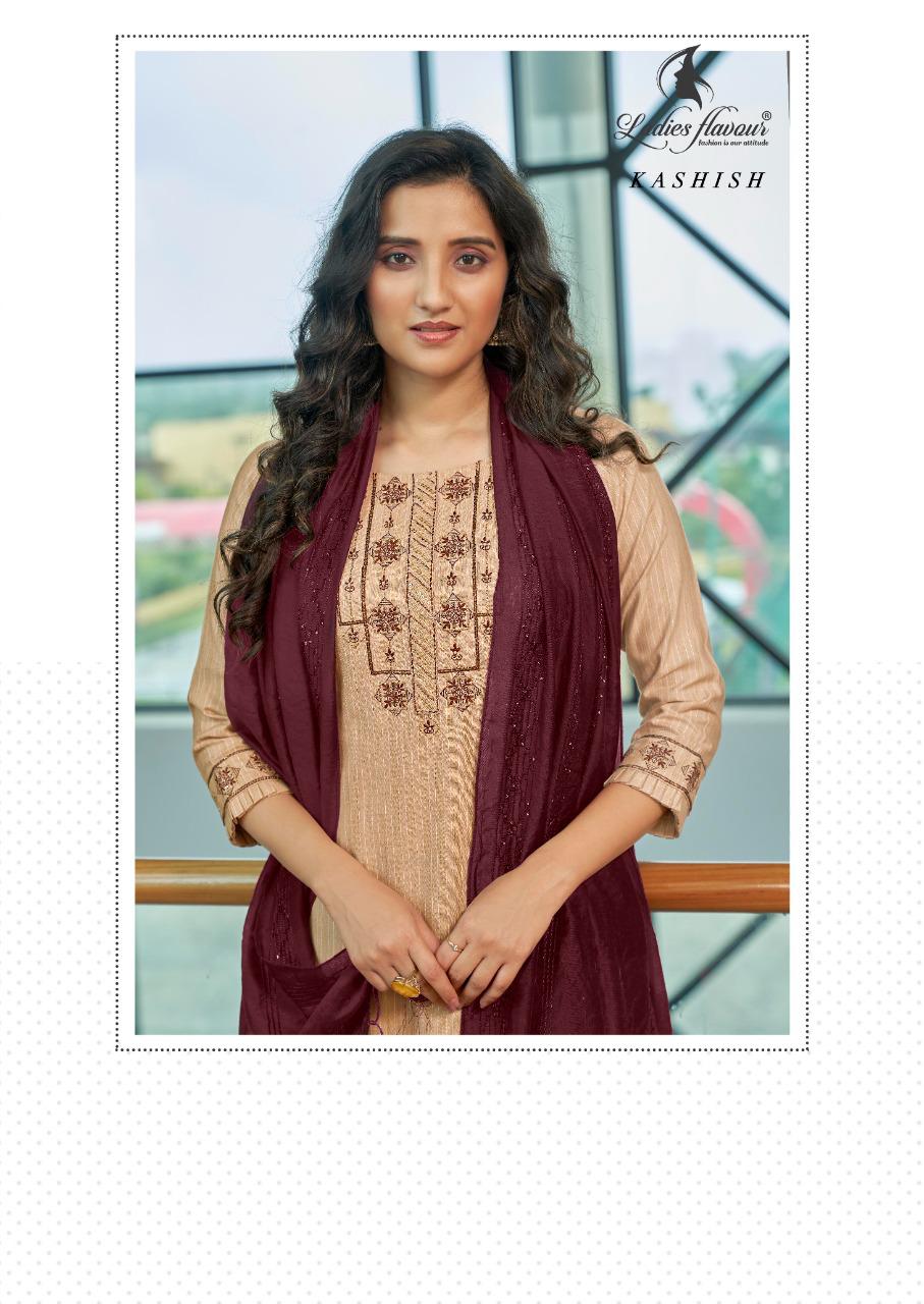 Ladies Flavour Kashish Fancy Festive Wear Heavy Rayon Weaving pattern Ready Made Collection
