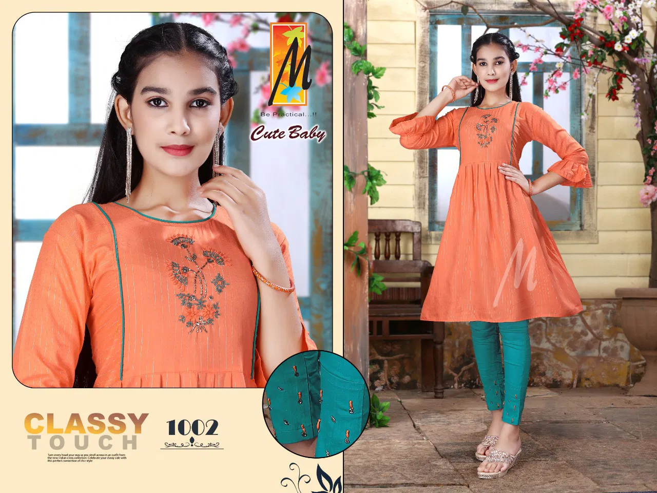 Master Cute Baby New Designer Ethnic Wear Rayon Printed Kurti Collection