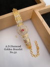 AD Diamond Golden And Rose Gold Bracelets Wholesale Online