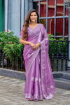 Meera 307 Embroidery Worked Shimmer Chiffon Saree Best Wholesale Shop In Surat