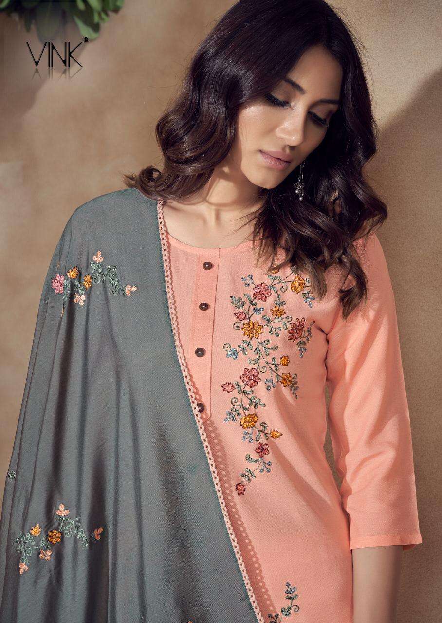 VINK WONDER Fancy Heavy Festive Wear Premium Rayon Kurta With Pant Readymade Collection 
