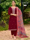 Pihu By Ossm Roman Silk Kurti With Bottom Dupatta Wholesale Market In Surat