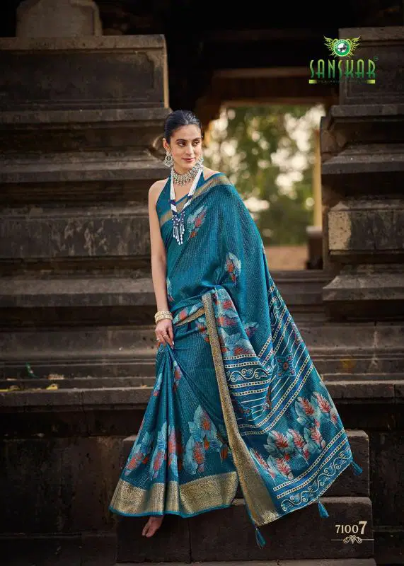 Bunai Ki Kahani By Sanskar Dola Online Casual Wear Saree Wholesale 