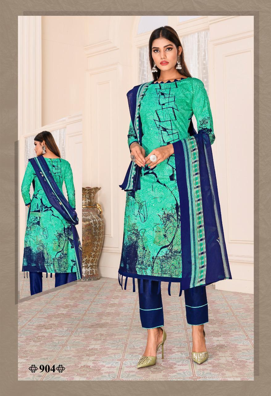 Cotton Pluse Classic 9 Latest Designer Daily Wear Pure Cotton Printed dress Material Collection