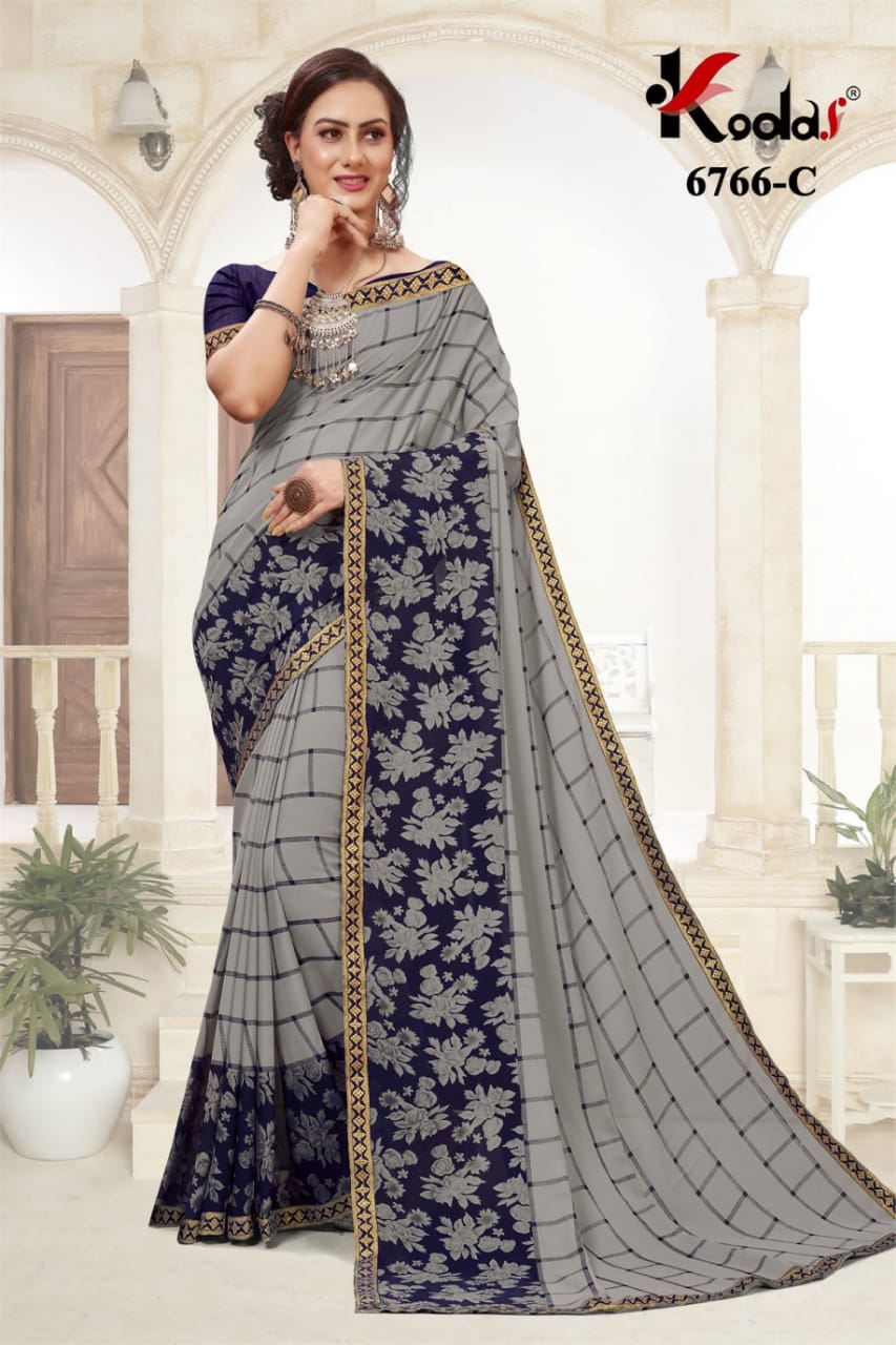 Vodka 4 Latest Fancy Designer Regular Wear Rennial Printed Sarees Collection

