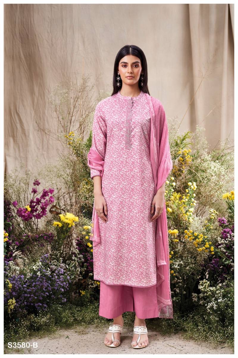 Manvika By Ganga Cotton Printed Embroidered Salwar Suit Wholesale Online