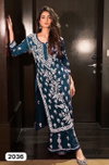  Rasili Nx Heavy Rayon Cotton With Chikankari Embroidery Kurti With Bottom Exporters In India