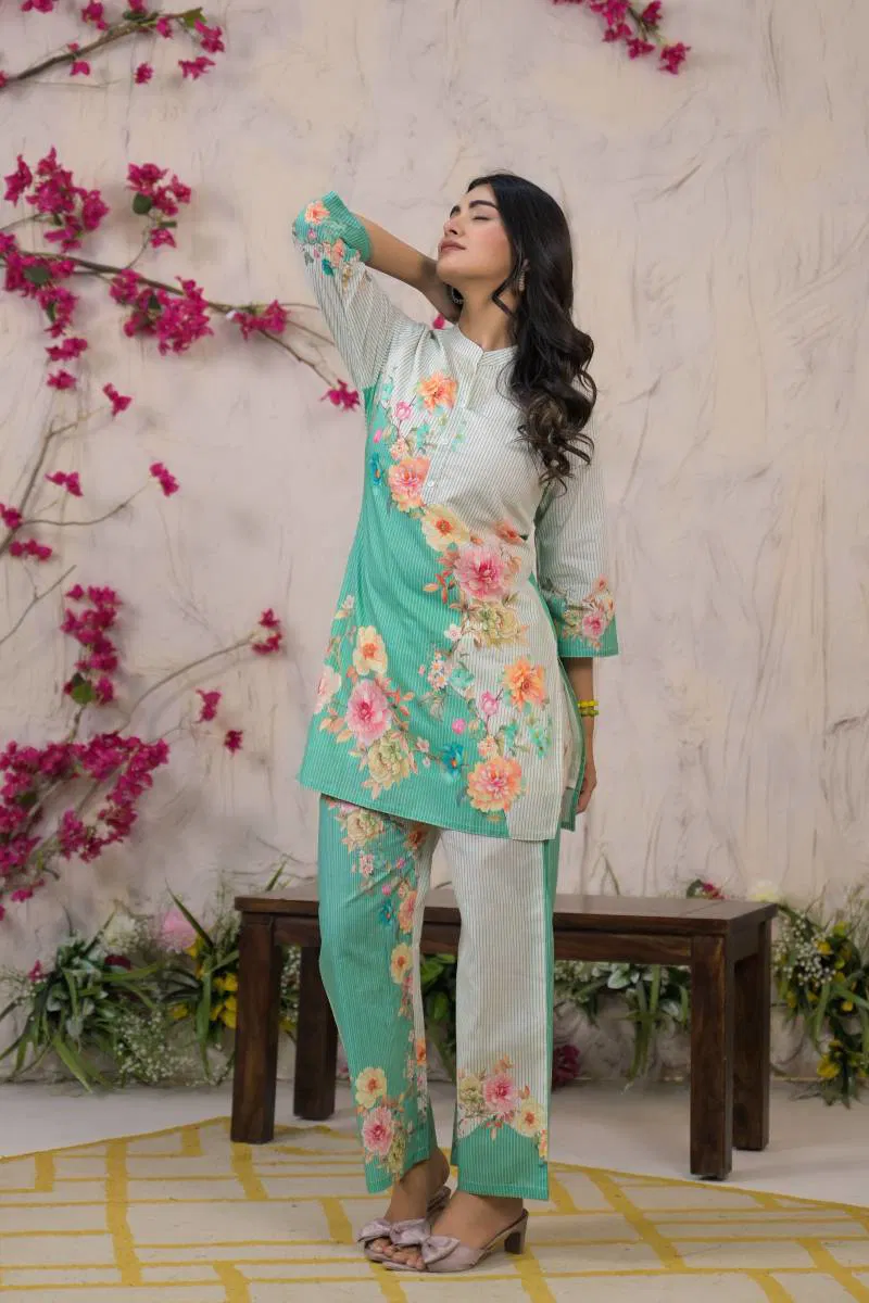 Tanyaa P 255 Cotton With Handwork Touchup Co Ord Sets Orders In India