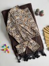 Khadi Vol 59 Khadi Cotton Saree With Cotton Ajrakh Print Blouse