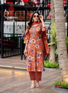 Romaniya Vol 1 By Kajal Style Vertican Kurti With Bottom Dupatta Orders In India