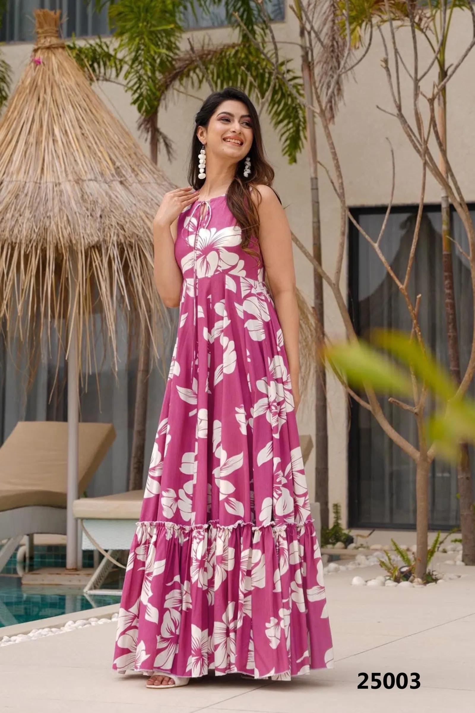 Lucaya Vol 25 By Lucaya Heavy Rayon Printed Flair Fancy Gown Exporters In India
