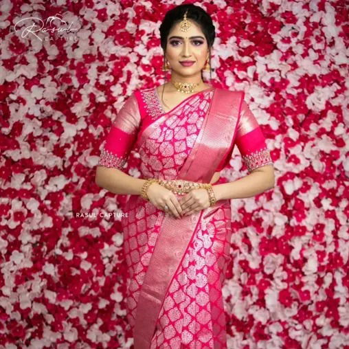 MF Tk2 Wedding Wear Designer Lichi Silk Sarees Catalog