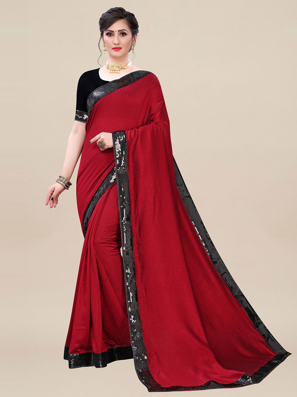 Amelia Silk Blend Latest fancy Designer Party Casual Wear Silk Blend Sarees Collection
