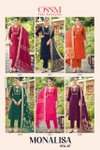 Monalisa Vol 7 By Ossm Roman Silk Wholesale Kurti With Bottom Dupatta In India