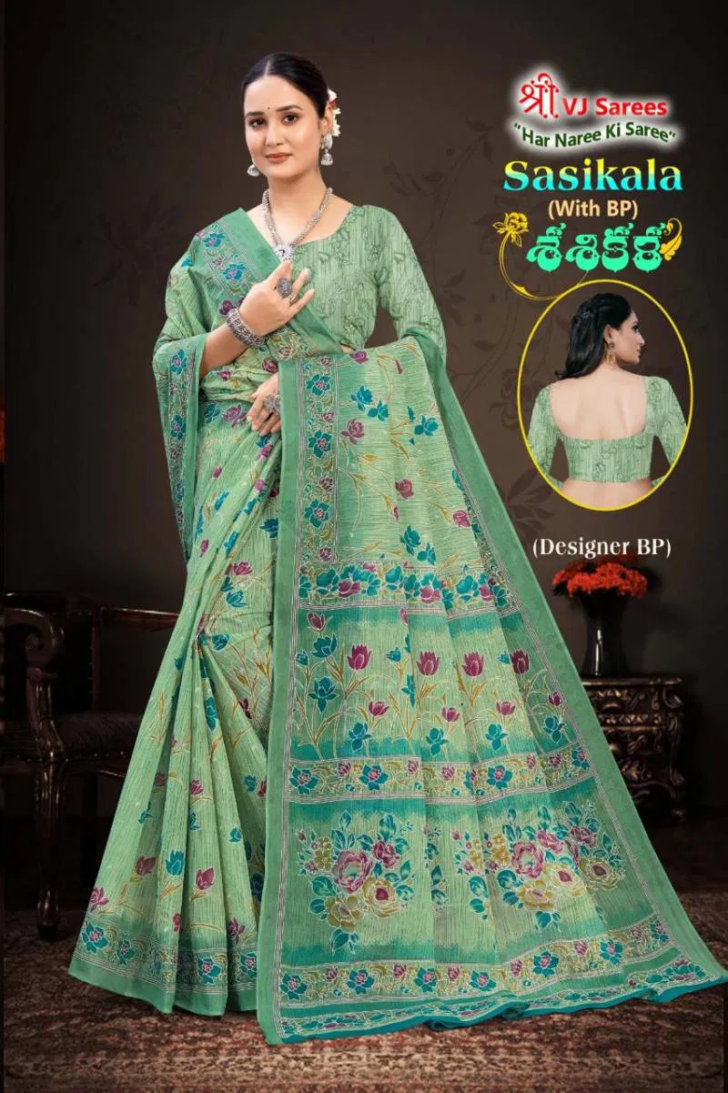 Sasikala Vol 01 By Vj Beautiful Cotton Printed Saree Best Wholesale Shop In Surat