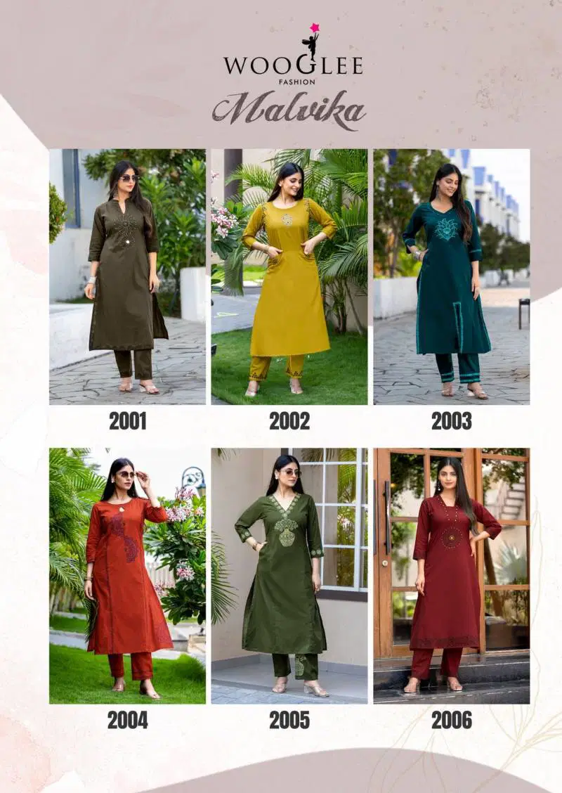 Malvika By Wooglee Cotton Casual Wear Kurti With Bottom Wholesale Market In Surat
