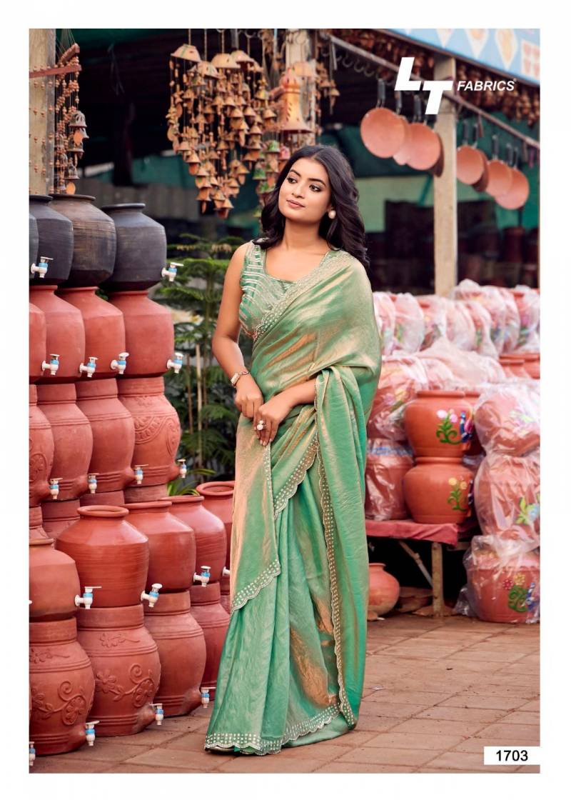 Silver Stone Vol 17 By Kashvi Nylon Cationic Fancy Saree Suppliers In India