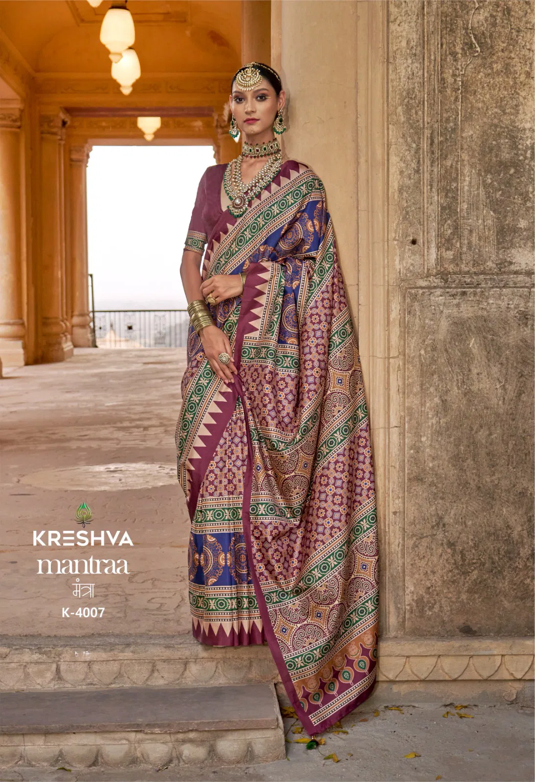 Mantra By Kreshva P V Silk Wedding Wear Surat Saree Wholesale Market

