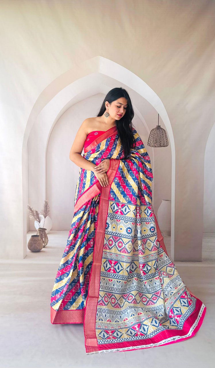 Scmd Mausam Digital Printed Silk Saree Wholesale Clothing Suppliers In India
