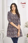 Zara Vol 7 By Laado Cotton Printed Surat Ladies Tunic Top Wholesale Market