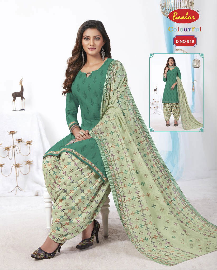 Baalar Colourful 9 Casual Wear Cotton Printed Readymade Salwar Suit Collection