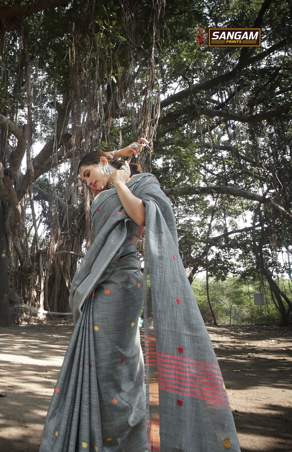 Sangam Sangeet Latest Casual Wear Linen Cotton Sarees Collection