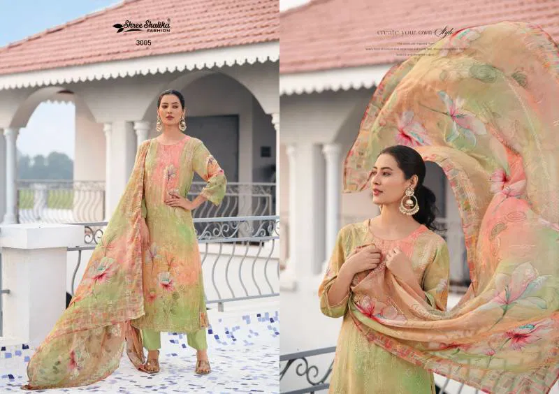 Sabyasachi Vol 3 By Shree Shalika Georgette Dress Material Orders In India