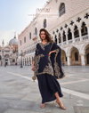 Crown By Sayuri Crepe Embroiderey Designer Indo Western Wholesale In Surat