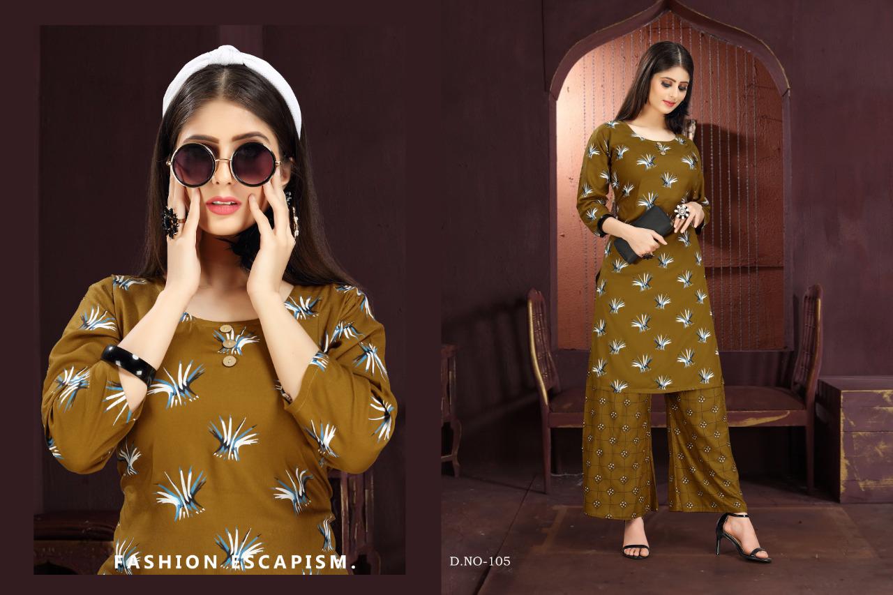 Platinum Latest Designer Kurtis Collection With Plazzo 
