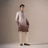 Light Purple Color Outluk Wedding Vol 46 Silk Embroidered Pintex Work Kurta With Pajama Manufacturers 4605 
