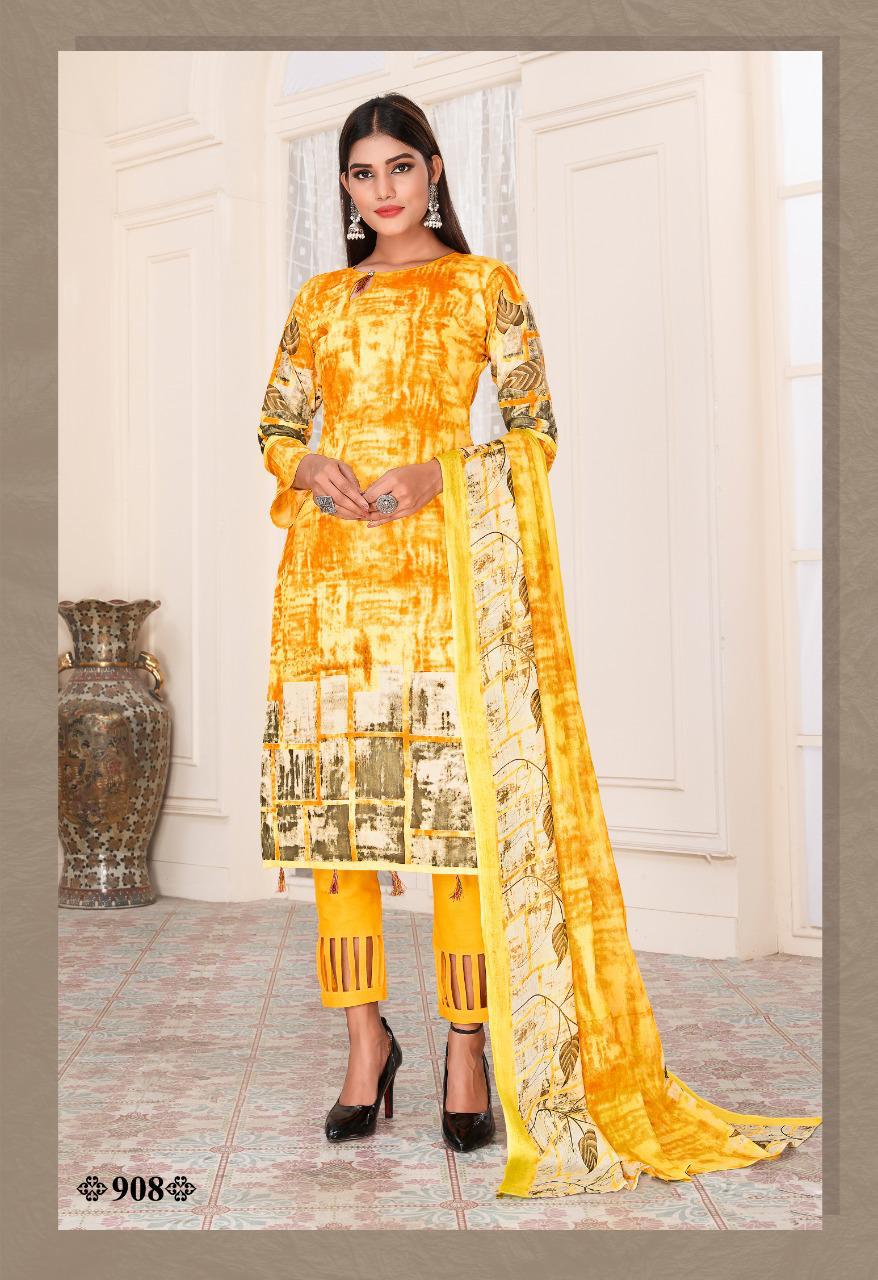 Cotton Pluse Classic 9 Latest Designer Daily Wear Pure Cotton Printed dress Material Collection