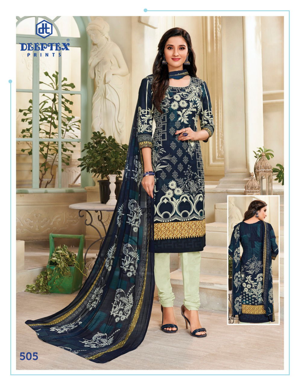 Deeptex Moon Light 5 Launch New Latest Designer Lawn Cotton Dress Material  With Chiffon Dupatta 