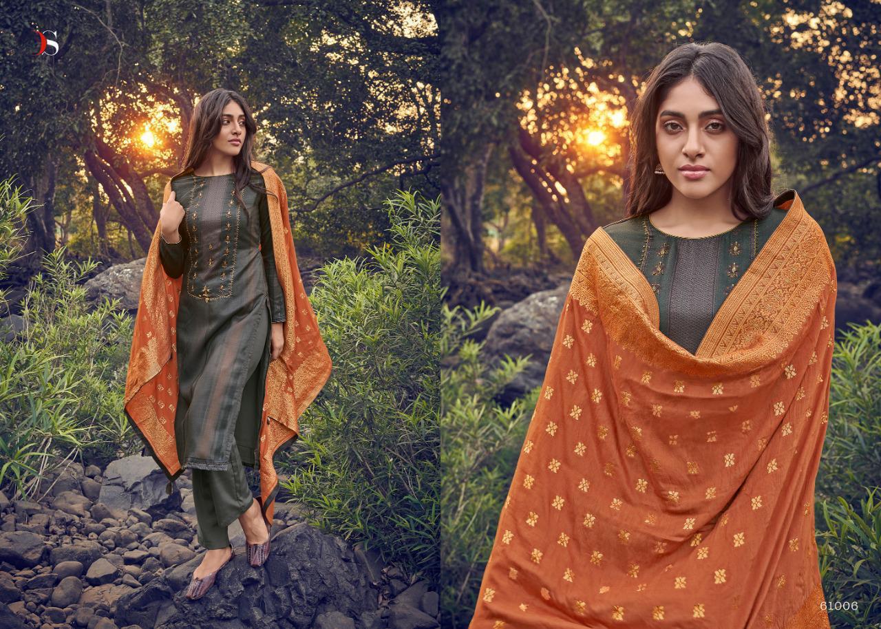 Deepsy Ahana Jam Cotton Digital Print with Khat Handwork Pakistani Designer Salwar Suit Collections