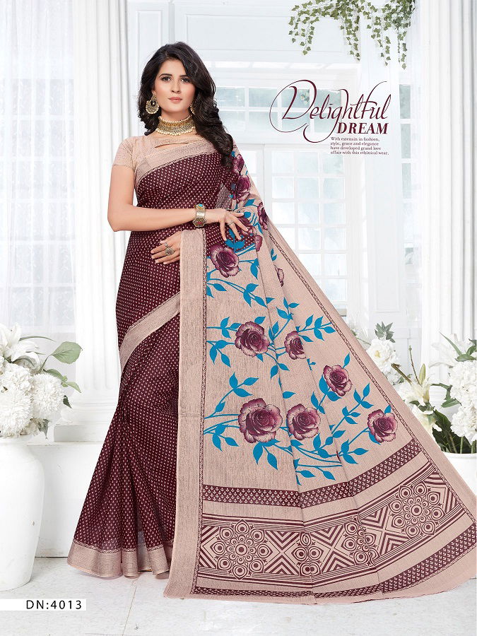 Ganesha Saraswati 4 Latest Daily Wear Pure Cotton Sarees Collection